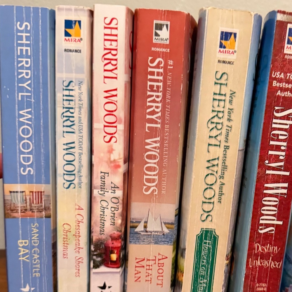 Sherryl Woods Romance Novel Lot 8 Books Chesapeake Shores MIRA‎ Paperback Bundle
